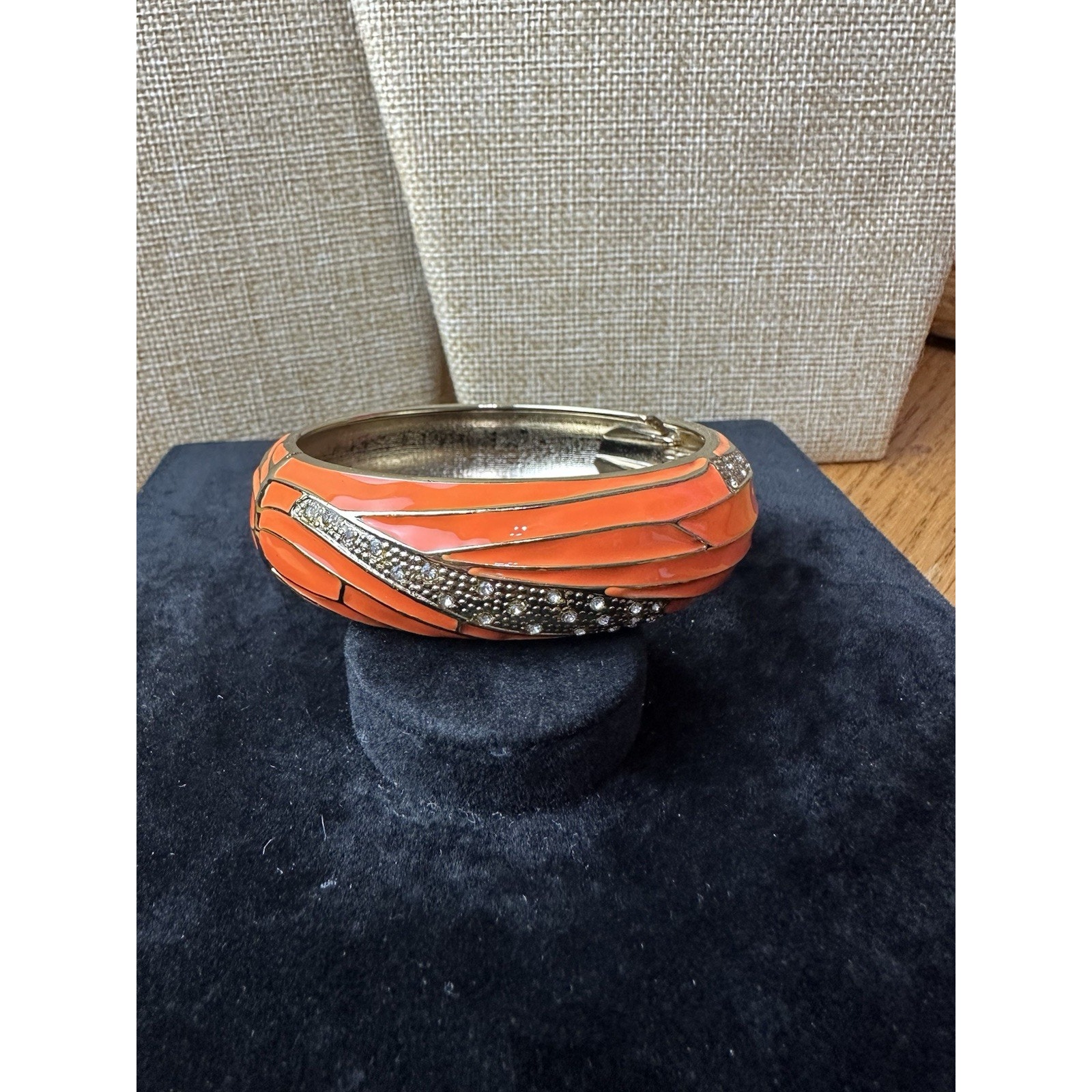 Sequin Nordstrom Multicolor Gold Tone Statement Enamel Bangle Bracelet # 289